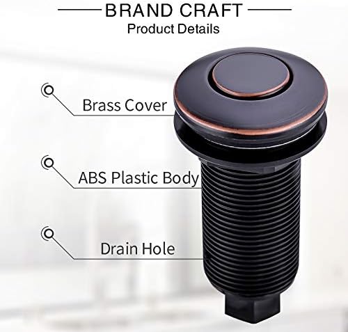 Air Activated Switch Button for Sink Garbage Disposal Part, Oil Rubbed Bronze - Image 2