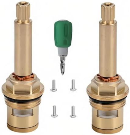 Brass Faucet Cartridge Replacement Kit M20 x 1.5 Ceramic Valve Pair by Unknown