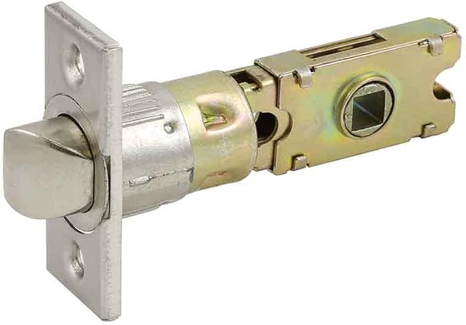 Design House Passage Door Latch, 6-Way Adjustable Fit, Square Spindle, Emblem by DesignHouse