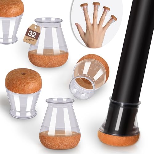 YOZON Chair Leg Floor Protectors Silicone Caps Felt Strengthen Bottom by yozon
