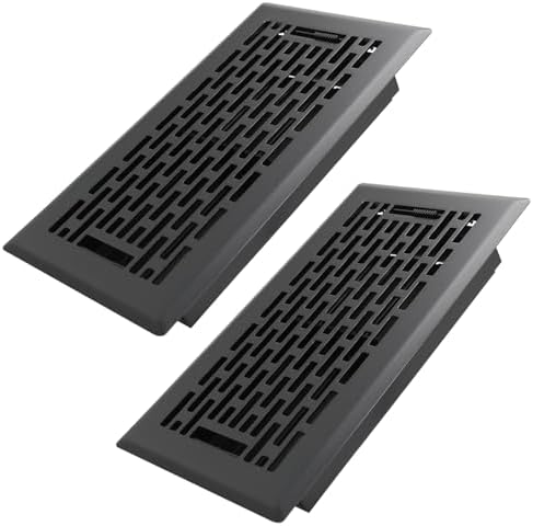 Howeall 4x8 Inches 2 Pack Heavy Duty Walkable Floor Register by Howeall