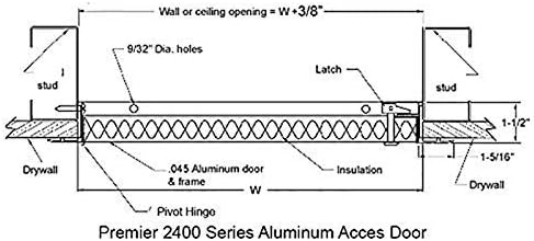 Premier Insulated Access Panel, 2400 Series, Keyed Latch - Image 3
