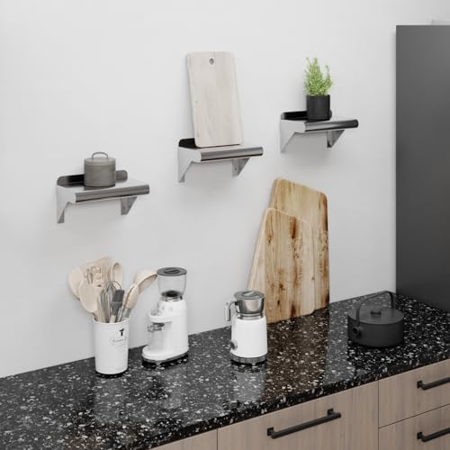 AmGood 12 in. x 16 in. Stainless Steel Wall Mount Shelf - Image 2