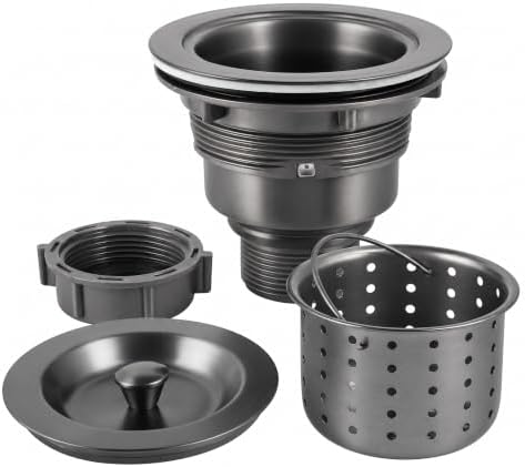 LQS Kitchen Sink Drain Assembly, Kitchen Sink Strainer by LQS