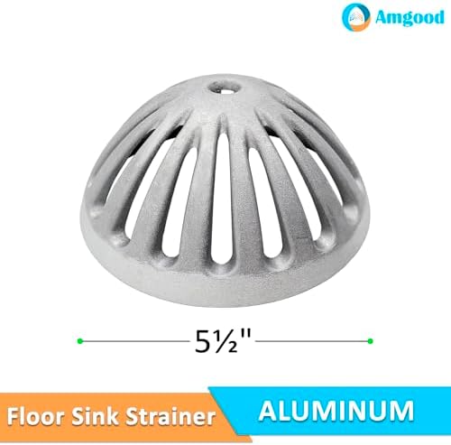 AmGood Dome Strainer for Floor Sink Drain | 5-1/2" Diameter | Pack of 5 - Image 2