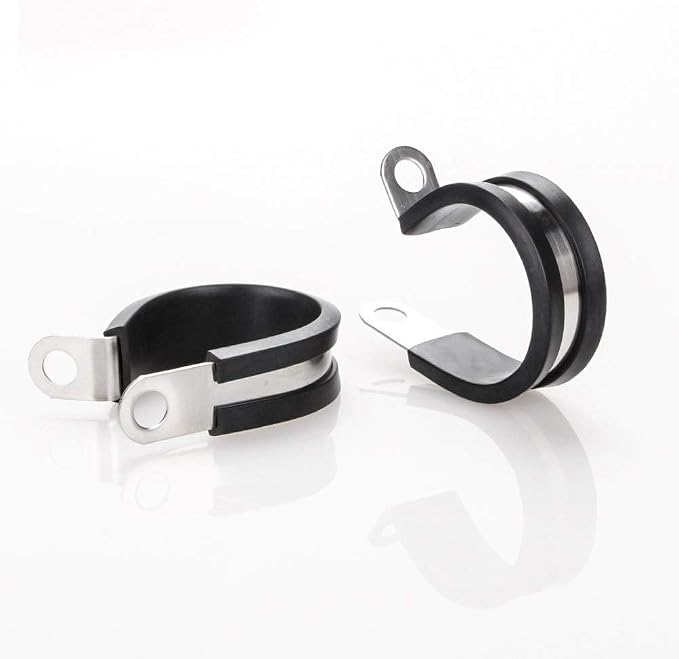 LOKMAN 20 Pack 1/4 Inch Stainless Steel Cable Clamp, Rubber Cushioned Insulated - Image 7