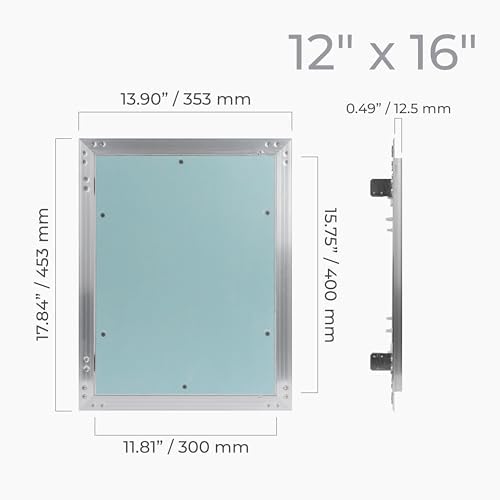 12" x 16" Drywall Access Panel – Aluminum Frame Gypsum Hatch Access Panel - Image 2