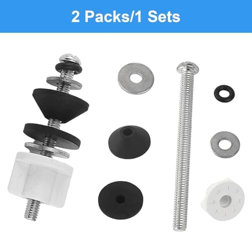 2PCS 3 Inches Universal Toilet Seat Bolts Kit - Image 5