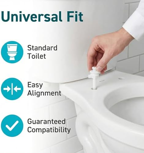 Toilet Seat Screws Replacement Kit Plastic Bolts - Image 4