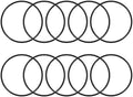 uxcell 10pcs 100x93x3.5mm Nitrile Rubber O-Rings Metric Sealing Gasket by uxcell