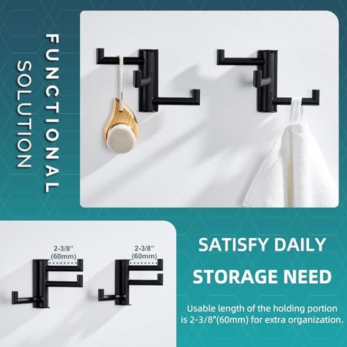 Angle Simple Swivel Towel Hooks - Image 5