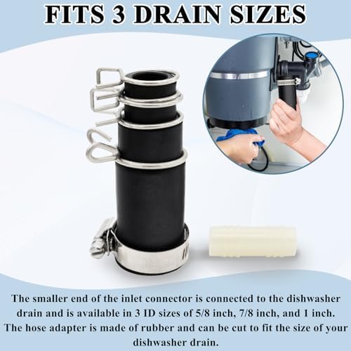 Dishwasher Drain Hose Adapter for Garbage Disposal Dishwasher Connector - Image 4