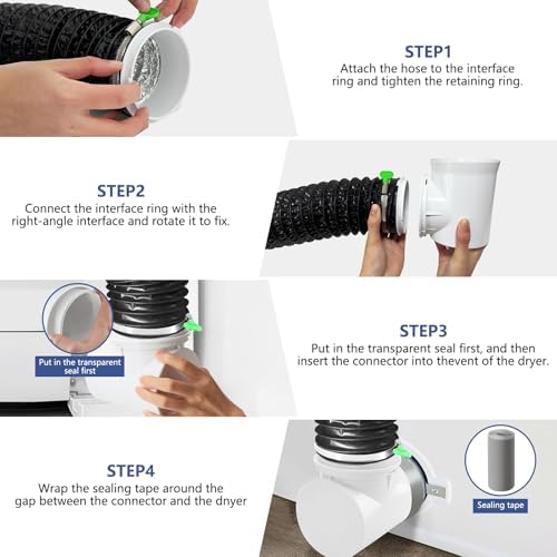 Dryer Vent Hose For Tight Space | Flexible Dryer Vent Connector Kit - Image 5