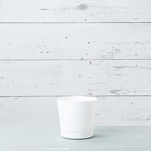 Novelty Majestic Full Depth Round Cylinder Pot, Glossy White - Image 4