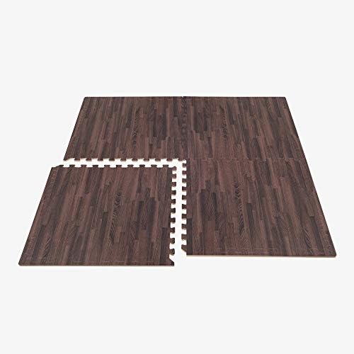Forest Floor 3/8 Inch Thick Printed Foam Tiles, Premium Wood Grain Interlocking - Image 5