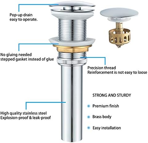 Bathroom Sink Drain Without Overflow - Image 6