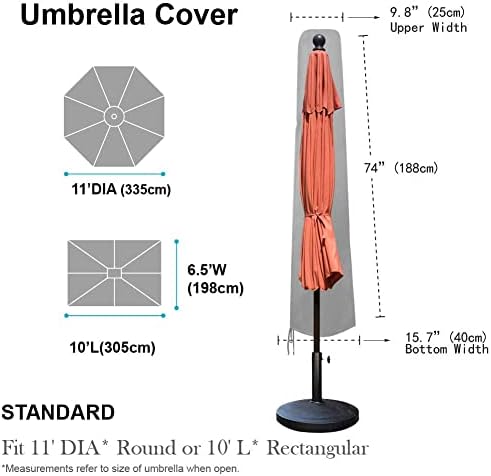 EliteShade USA Patio Waterproof Market Parasol Covers - Image 2