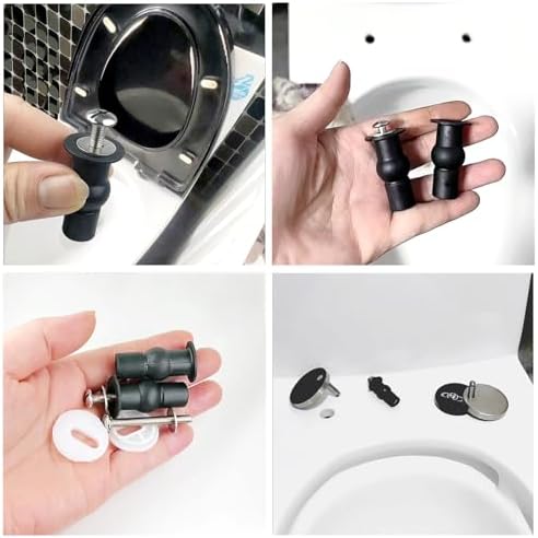 4 Pack Universal Toilet Seat Bolts and Hinge Screws, Top Mounting Fixings Kit - Image 7