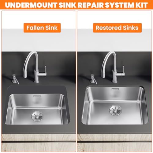 4 Pcs Undermount Sink Brackets, Heavy Duty Under Mount Sink Support Repair Kit - Image 6
