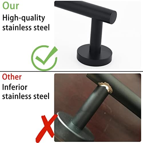 Matte Black SUS304 Stainless Steel Bath Towel Bar Single Bars Towel Rack Rod - Image 6