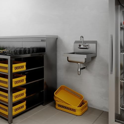 Stainless Steel Wall Mounted Hand Sink 12 in. x 16 in. - Image 7