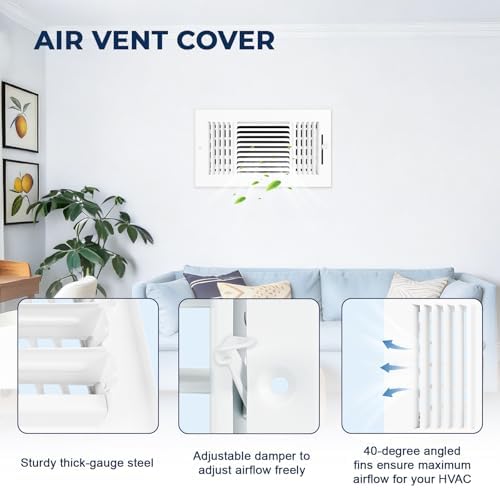 14x8 Ceiling Vent Cover for Wall 14"Wx8"H Duct Opening, Ceiling Register - Image 3