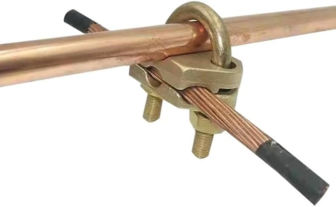 Ground Rod Clamp to 2 Intersecting Wires, Brass U Clamp Grounding Conduit - Image 4