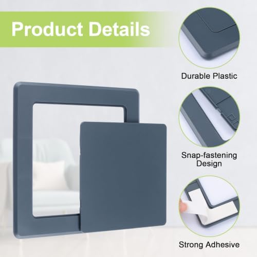 Self Adhesive Access Panels, 1 Pack Wall Mounted Hole Cover Inspection Door - Image 4