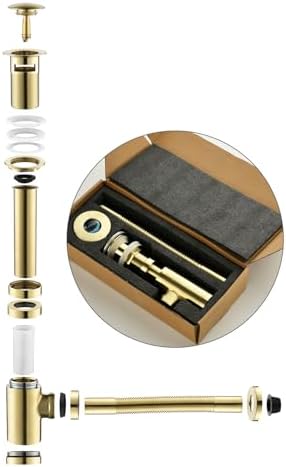 Bathroom Sink P-Trap Complete Set Adjustable Threaded Tube 1-1/4 Bottle Trap - Image 5