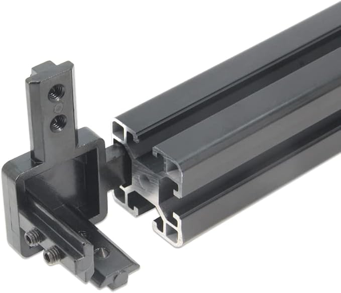4PCS Black 3-Way End Corner Bracket Connector - Image 4