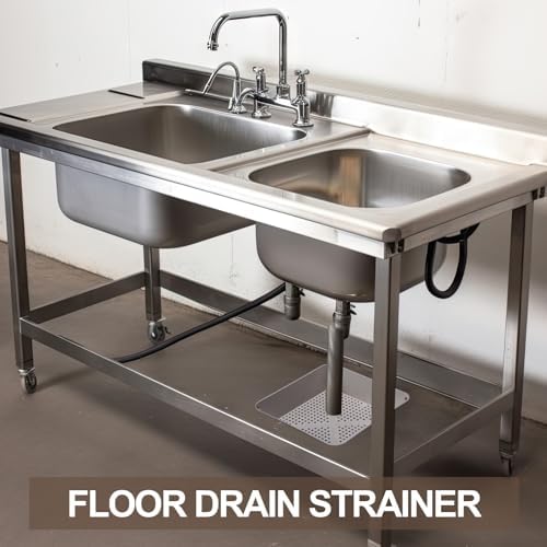 Tuanse 1 Pcs 8.5 X 8.5 X 2.5 Inch Commercial Floor Drain Strainer - Image 7