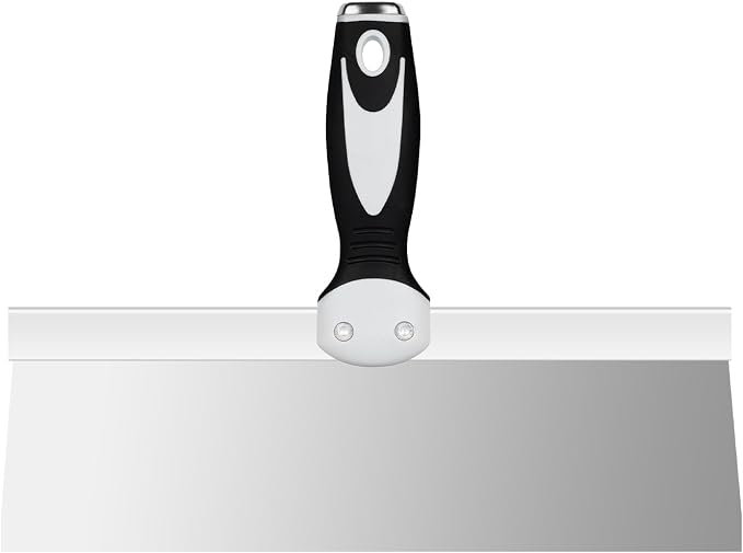 Mister Rui 12" Stainless Steel Drywall Taping Knife, Soft Grip Handle | 12" by MisterRui