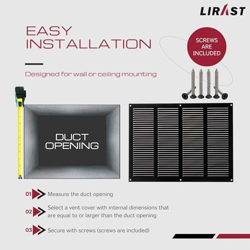 14x10 Vent Cover with Built-in Screen - Image 5