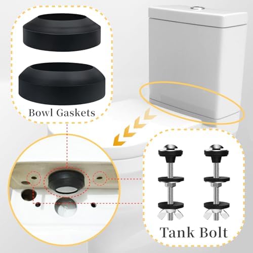 Universal Toilet Tank to Bowl Gaskets Kit, Fits Most 2-Inch and 3-Inch Leak - Image 6