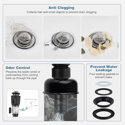 Bathroom Sink Drain Kit, Drain Pipe - Image 4