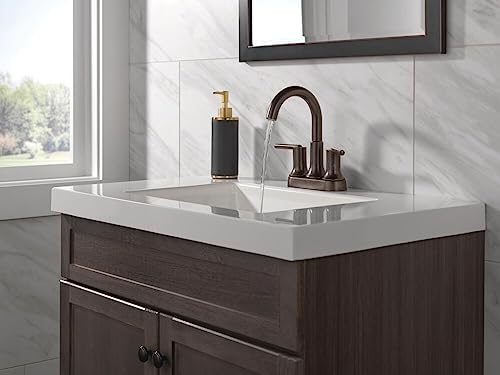 Delta Faucet Trinsic Oil Rubbed Bronze Bathroom Faucet, Bathroom Sink Faucet - Image 2