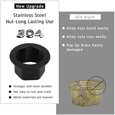 Bathroom Sink Drain, Drain Stopper Bathroom Sink Without Overflow, Small Cap - Image 4