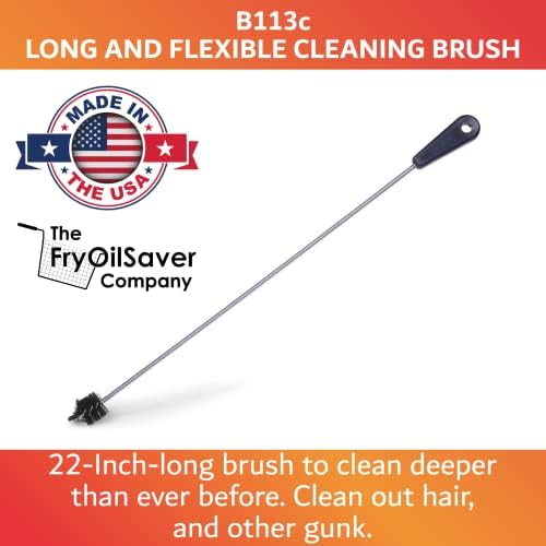 22" Long Sink Drain Brush – Slim Snake Hair Clog Remover Tool - Image 3