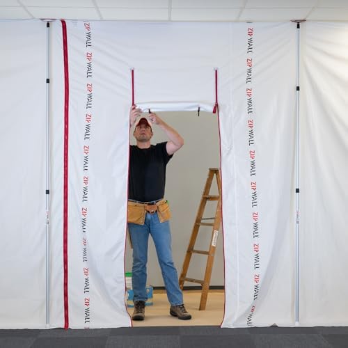 ZipWall ZTMP 12-ft ZipSheet Reusable Barrier Multipack, Include a Carry Bag and - Image 5