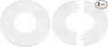 HARFINGTON 2pcs Wall Split Flange 51mm/2" Self-Adhesive Plumbing Cover Plates by HARFINGTON