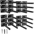 LEOPO 24-Pack 5 inch Floating Shelf Brackets, Hidden Shelf Bracket by FinestHomeDecor