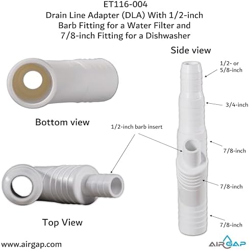 Drain Line Adapter With 1/2-inch Barb Fitting - Image 4