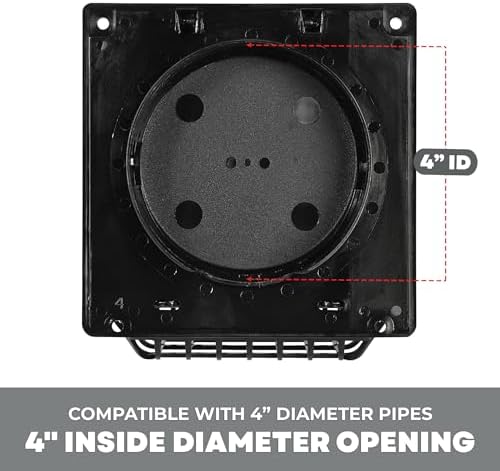 Deflecto 4-Inch Wide Mouth Dryer Vent Hood - Image 2