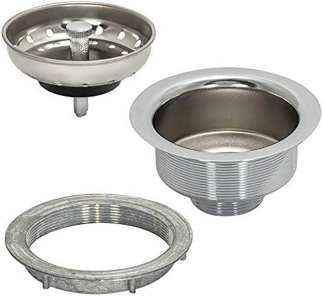 EZ-FLO Heavy-Pattern Kitchen Sink Strainer, Brass Body Sink Drain Assembly - Image 6