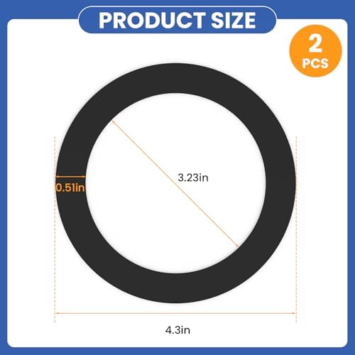 2 Pcs Kitchen Sink Drain Garbage Disposal Gasket - Image 2