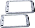 Guyker Metal Flat Humbucker Cover, Pickup Mounting Ring Set by guyker