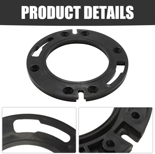 Toilet Flange with Wax Ring, Replacement Kit Includes Bolts PVC Toilet Flange - Image 4