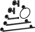 6 Pieces Matte Black Bathroom Hardware Accessories Set Hand Towel Ring 16&23.6 by Meetuniquestylesandneeds