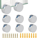 8 Pack Frameless Mirror Mounting Hardware Kit, Zinc Alloy Mirror Holders by Unknown