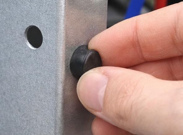 1/4" Silicone Rubber Panel Plug Solid Grommet Knockout Hole Cover Fits 1/16" to - Image 3